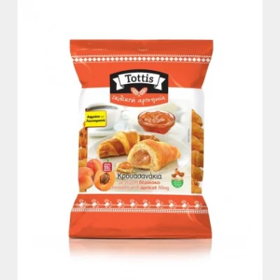 TOTTIS CROISSANTS FILLED WITH APRICOT 300gr