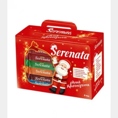 SERENATA ΓΚΟΦΡΕΤΑ CHRISTMAS PACK MIX 6 ΤΕΜΑΧΙΩΝ 192gr X 20