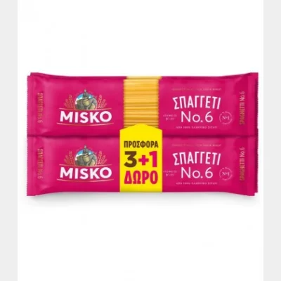 MISKO MACARONI No6 (500gr) 3+1 FREE