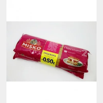 MISKO SPAGHETTI PASTITSIO No2 (2X500gr)