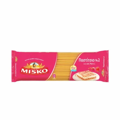 Misko Greek Makaroni for Pastitsio 500g Μακαρόνια Παστίτσιο No2 500g