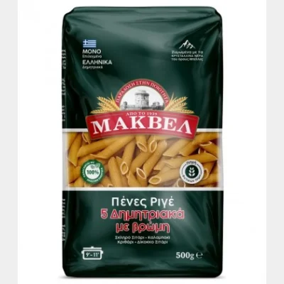 MAKVEL PENES STRIPED 5 CEREALS 500gr