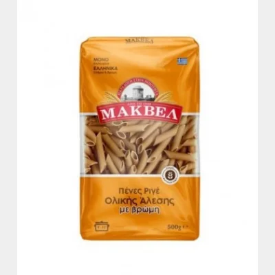 MAKVEL PENNE WHOLE GRAIN STRIPES WITH OATS 500gr