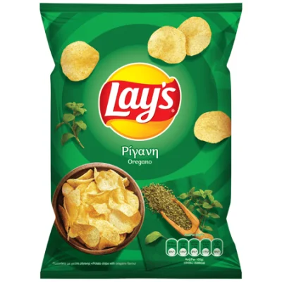 Lays Oregano Crisps 100g Πατατάκια με ρίγανη