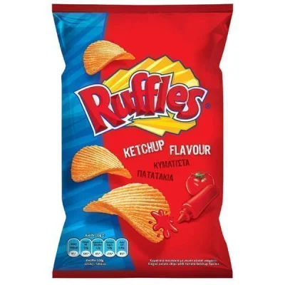 RUFFLES CHIPS KETCHUP 95gr. WAVY