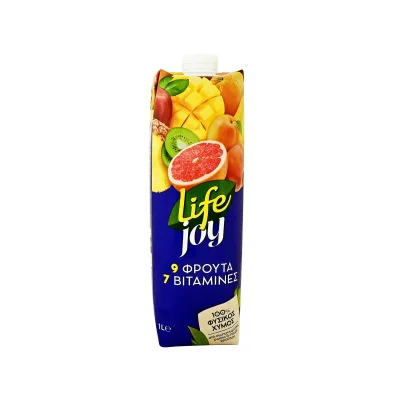 Life Joy 9 Fruits Juice with 7 Vitamins 1L Φυσικός Χυμός 9 Φρούτα