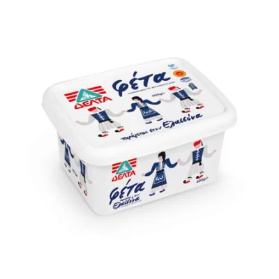 Delta Feta Cheese PDO 400g ΔΕΛΤΑ Τυρί Φέτα Π.Ο.Π. 400g
