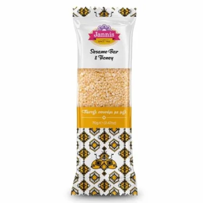 Jannis Pasteli Sesame Bar with Honey 70g Παστέλι με Μέλι 70g