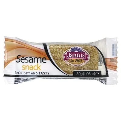 JANNIS SESAME BAR 30gr. SESAME SNACK 3pcs
