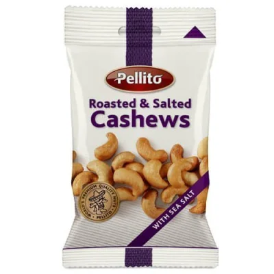 PELLITO CASHEWS 40gr. ROASTED & SALTED