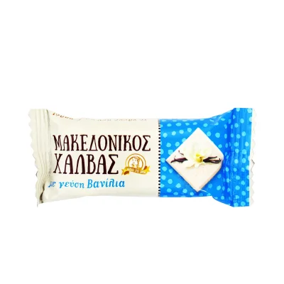 Macedonian Halva Vanilla 16X40g Μακεδονικός Χαλβάς Βανίλια