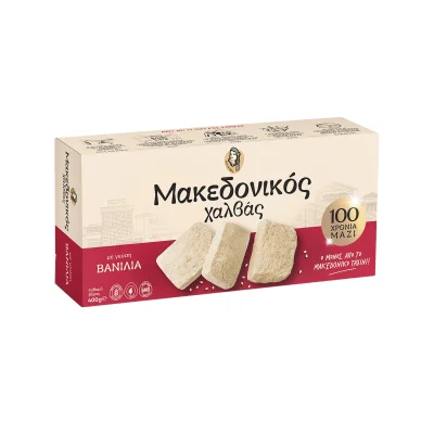 Macedonian Halva Vanilla 400g Μακεδονικός Χαλβάς Βανίλια 400g