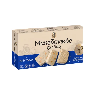 Macedonian Halva Almonds 400g Μακεδονικός Χαλβάς Αμύγδαλο 400g