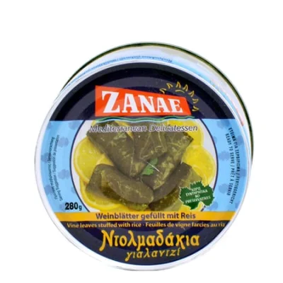 Zanae Vine Leaves Stuffed with Rice Dolmadakia 280g Ντολμαδάκια Γιαλαντζί 280g