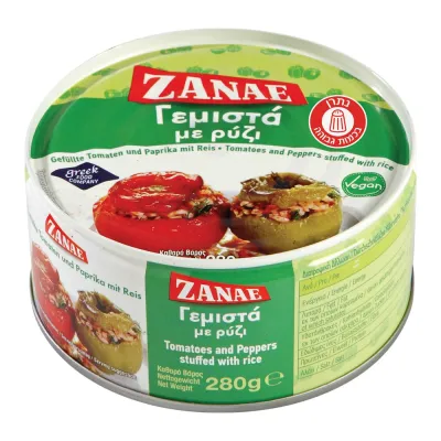 Zanae Tomatoes Peppers with Rice 280g Ντομάτες Πιπεριές με Ρύζι 280g