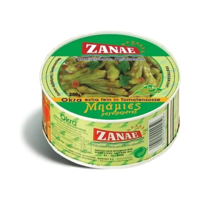 Zanae Okra in Tomato Sauce 280g Μπάμιες 280g