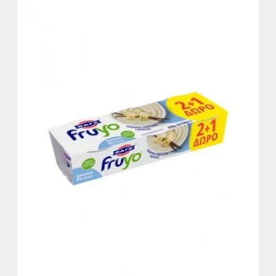 ΦΑΓΕ FRUYO 0% ΒΑΝΙΛΙΑ 150gr 2+1