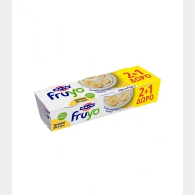 ΦΑΓΕ FRUYO 0% ΜΠΑΝΑΝΑ 150gr 2+1