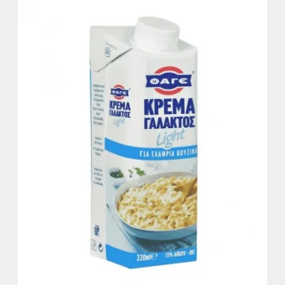 ΦΑΓΕ ΚΡΕΜΑ ΓΑΛΑΚΤΟΣ LIGHT 15% ΛΙΠ. 330ml