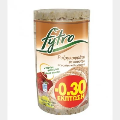 FYTRO SESAME RICE CAKES GLUTEN FREE 100gr