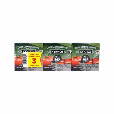 Kyknos Milled Tomatoes (3x250g) Κύκνος Τομάτα Περαστή στο Μύλο
