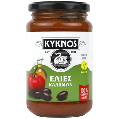 Kyknos Tomato Sauce Kalamata Olives 350g Κύκνος Σάλτσα Τομάτας Με Ελιές 350g