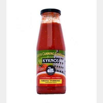 ΚΥΚΝΟΣ ΤΟΜΑΤΕΣ ΤΡΙΜΜΕΝΕΣ ΓΥΑΛΙΝΟ ΒΑΖΟ 680gr