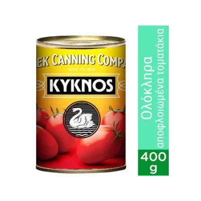 Kyknos Whole Peeled Tomatoes 400g Κύκνος Αποφλοιωμένα Τοματάκια 400g