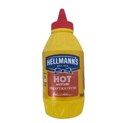 HELLMANN'S HOT MUSTARD ΠΙΚΑΝΤΙΚΗ ΓΕΥΣΗ 500GR
