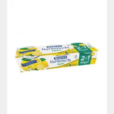ΜΕΒΓΑΛ HARMONY 1% ΛΕΜΟΝΙ (200 gr) 2+1