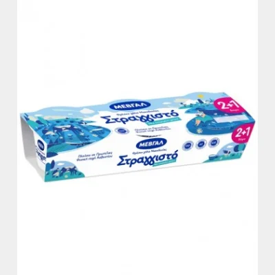 ΜΕΒΓΑΛ ΣΤΡΑΓΓΙΣΤΟ ΓΙΑΟΥΡΤΙ 5% (170gr) 2+1