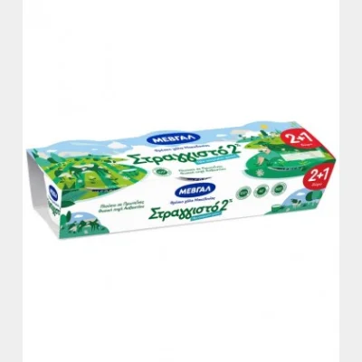 ΜΕΒΓΑΛ ΣΤΡΑΓΓΙΣΤΟ ΓΙΑΟΥΡΤΙ 2% (170gr) 2+1