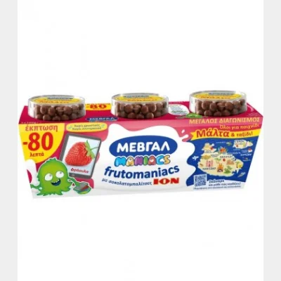 ΜΕΒΓΑΛ FRUTOMANIACS ΦΡΑΟΥΛΑ & ΣΟΚΟΛΑΤΑ (140gr)