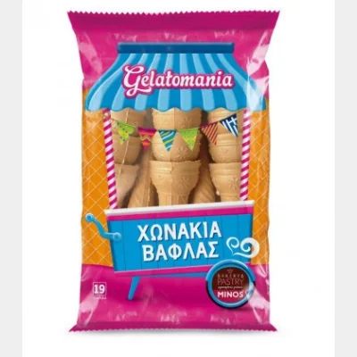 GELATOMANIA WAFFLE CONES 19T