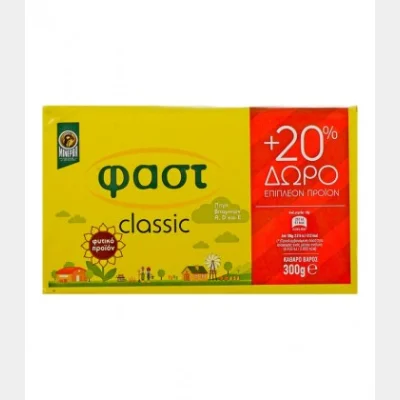 ΦΑΣΤ ΠΛΑΚΑ 300gr (250gr +20% )
