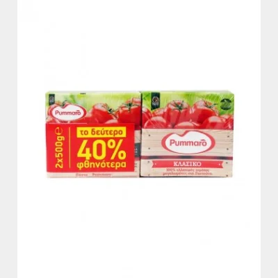 PUMMARO PASSATA ΚΛΑΣΙΚΟ (2X500gr TO 2o -40%)