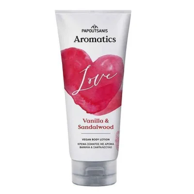PAPOUTSANIS AROMATICS BODY LOTION 200ml LOVE VANILLA & SANDALWOOD