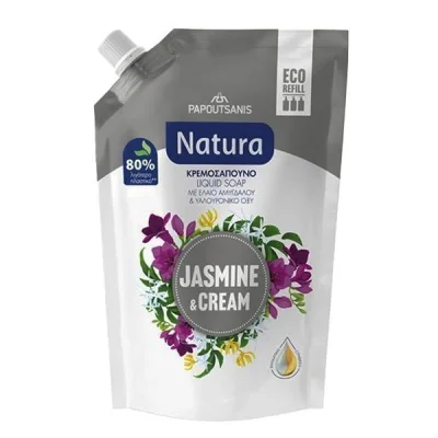 PAPOUTSANIS NATURA L/S REFILL 500ml JASMINE & CREAM