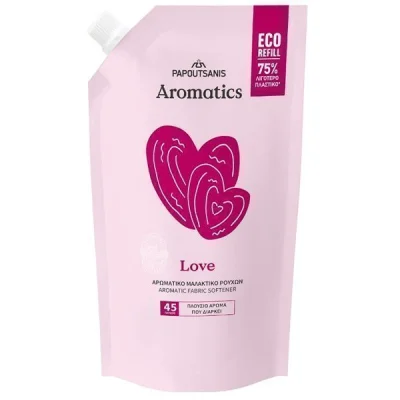 PAPOUTSANIS AROMATICS SOFTENER 900ml 45w REFILL LOVE