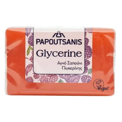 PAPOUTSANIS GLYCERINE SOAP 125gr. RED