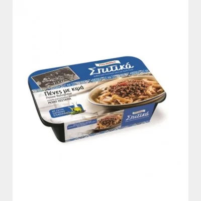 TIRRHEA HOMEMADE SPAGHETTI PENNE WITH MINCED MEAT (REFRIGERATED) 400gr