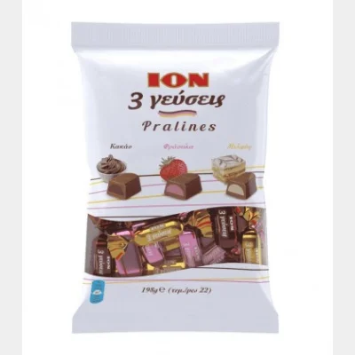 ION FILLED CHOCOLATES 3 FLAVORS 1198gr