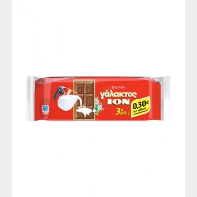 ΙΟΝ ΣΟΚΟΛATA ΓΑΛΑΚΤΟΣ (100gr) 0,30€ ΦΘΗΝΟΤΕΡΑ