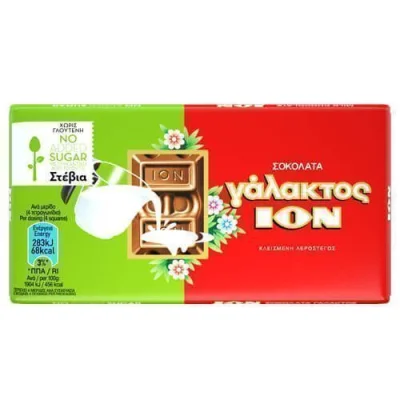 ION MILK CHOCOLATE 60gr. STEVIA No 1032