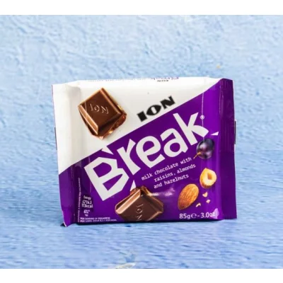 Break Milk Chocolate With Almonds