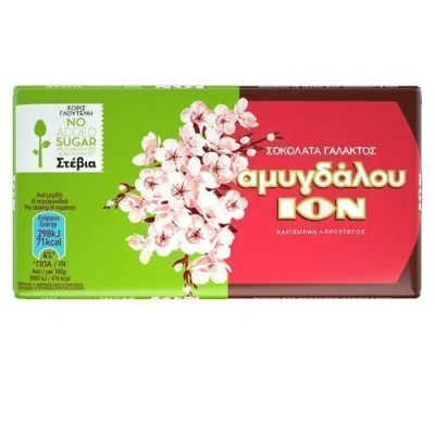 ION MILK ALMOND CHOCOLATE 60gr. STEVIA No 2232