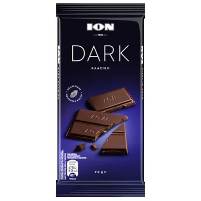 ION DARK CHOCOLATE 90gr. CLASSIC 3025