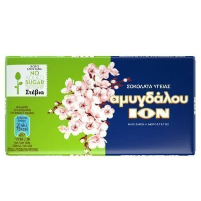 ION DARK ALMOND CHOCOLATE 60gr. STEVIA No 3234