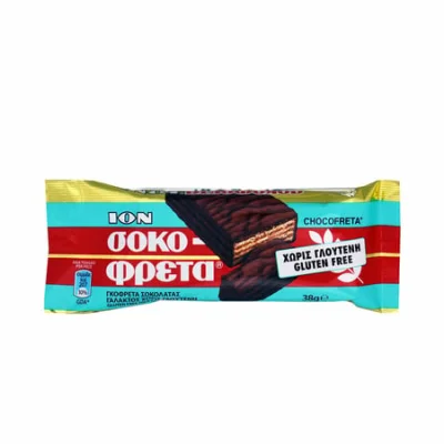 Ion Sokofreta Milk Chocolate Gluten Free 38g Σοκοφρέτα χωρίς Γλουτένη 38g