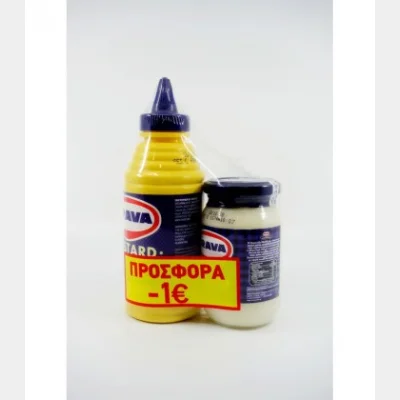 BRAVA ΜΟΥΣΤΑΡΔΑ ΑΠΑΛΗ 430gr + ΜΑΓΙΟΝΕΖΑ γ.β.250ml